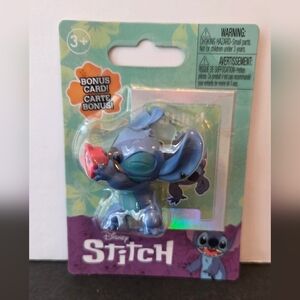 Disney Stitch 2” Mini Figure With Bonus Card New Sealed Collectible Toy